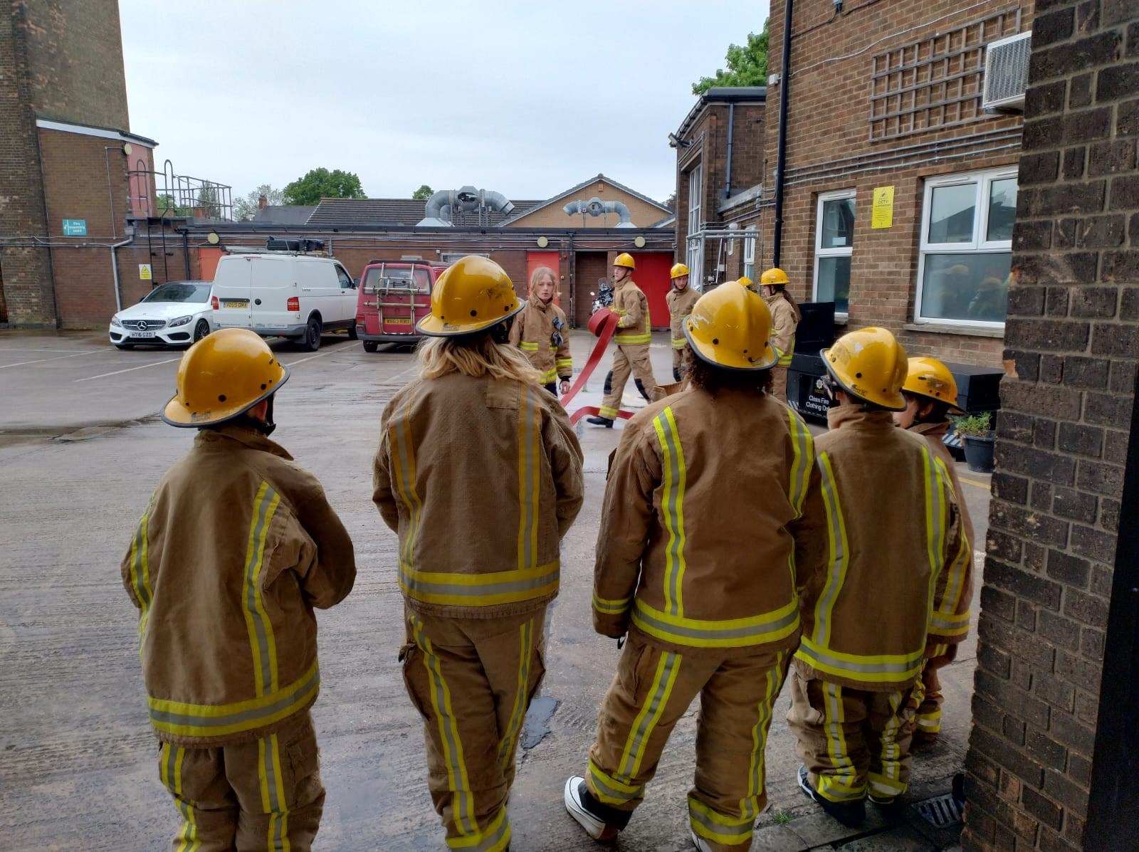 Fire Cadets training