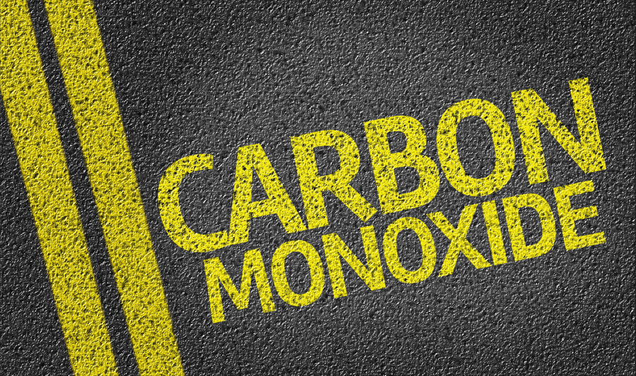 Carbon monoxide CO double yellow