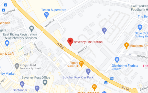 Beverly fire station map